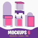 COMBO 6 Mockups + Caixa + PNG (STUDIO E PNG)
