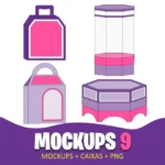 COMBO 9 Mockups + Caixa + PNG (STUDIO E PNG)