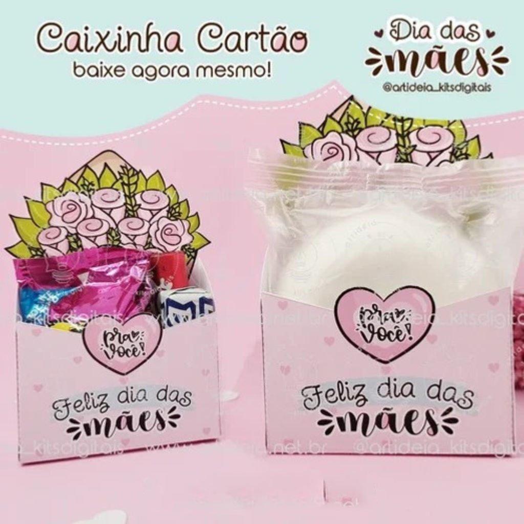 ART-ideia-Dia-das-Maes.jpg Caixinha Cartão + Conchinha Brincos - Imagem 1