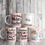 Kit Florais Aquarela - Estampas p/Canecas