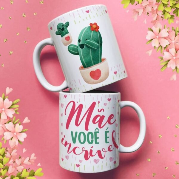 Estampas Canecas - Dia das Mães Cactos - Imagem 4