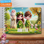 Adão e Eva - Livro de Colorir