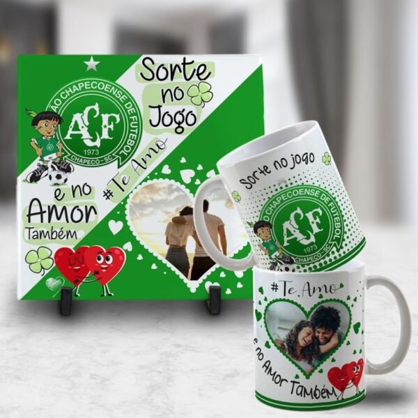 Kit Artes para Canecas + Azulejos - Namorado(A) Sortudo(A) - Com Foto 2023 - Imagem 27