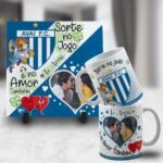 Kit Artes para Canecas + Azulejos - Namorado(A) Sortudo(A) - Com Foto 2023 - Imagem 32