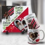 Kit Artes para Canecas + Azulejos - Namorado(A) Sortudo(A) - Com Foto 2023 - Imagem 6