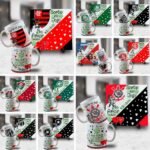 Kit Artes para Canecas + Azulejos - Namorado(A) Sortudo(A) Times - Sem Foto 2023