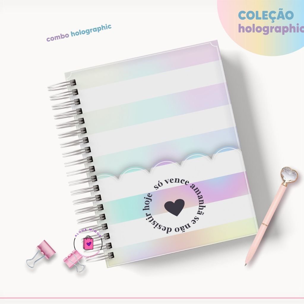 Agenda-Holographic-Lina-9 Combo Agendas Holographic 2023 - Imagem 9
