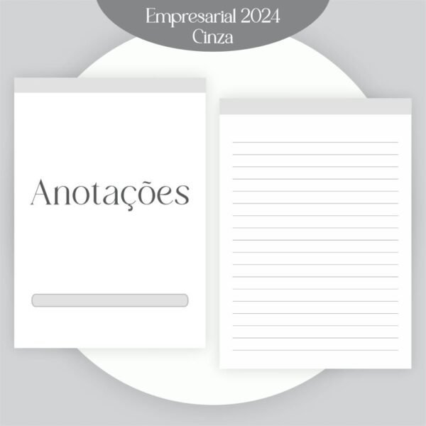 Combo Agendamento Empresarial - Cinza 2024 (Pamella) - Imagem 2
