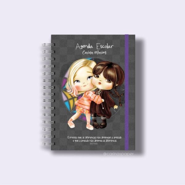 Capas Wandinha| Mini Kit Digital | Miolo Agenda Escolar - Imagem 14