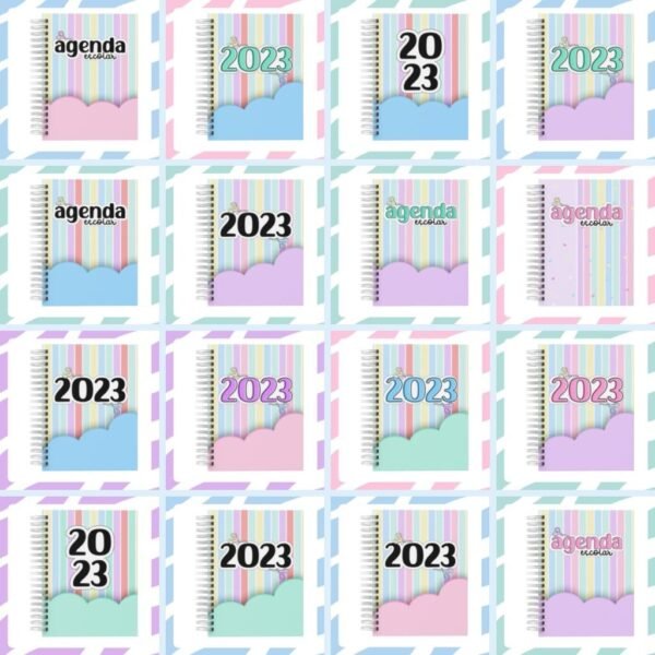 Kit Agendas Escolares Candy 2023 - Imagem 2