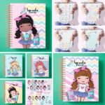 Agenda Escolar Menina – Miolo | Capas | Kit Digital