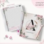 Agenda Alfabeto Floral Rosa 2023 - Imagem 2