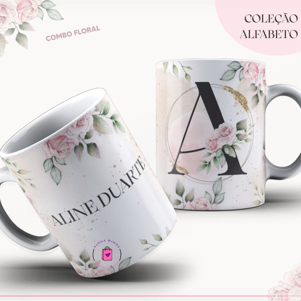 Alfabeto-Lina-4 Agenda Alfabeto Floral Rosa 2023 - Imagem 3