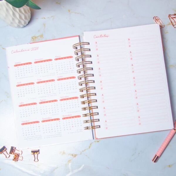 Combo Planner 2023 + Permanente Não Datado A5 – Amarantto - Imagem 4