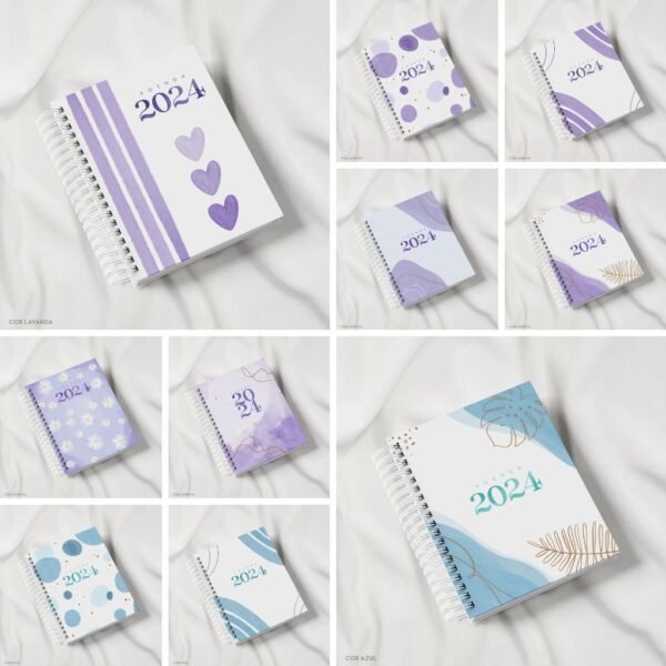 Super Combo Agendas 2024 + Permanentes | A5 + A6 + Capas | 140 miolos - Imagem 4