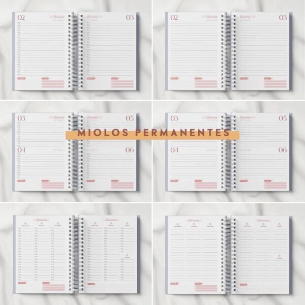 Super Combo Agendas 2024 + Permanentes | A5 + A6 + Capas | 140 miolos - Imagem 9