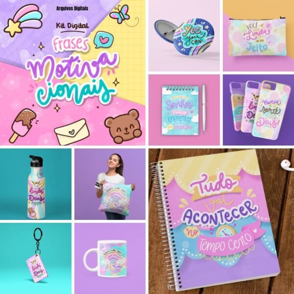 Kit Digital – Frases Motivacionais - Imagem 1