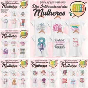 Estampas Camisas Dia Internacional da Mulher
