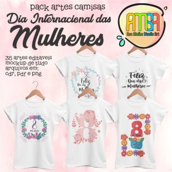 Estampas Camisas Dia Internacional da Mulher - Imagem 6