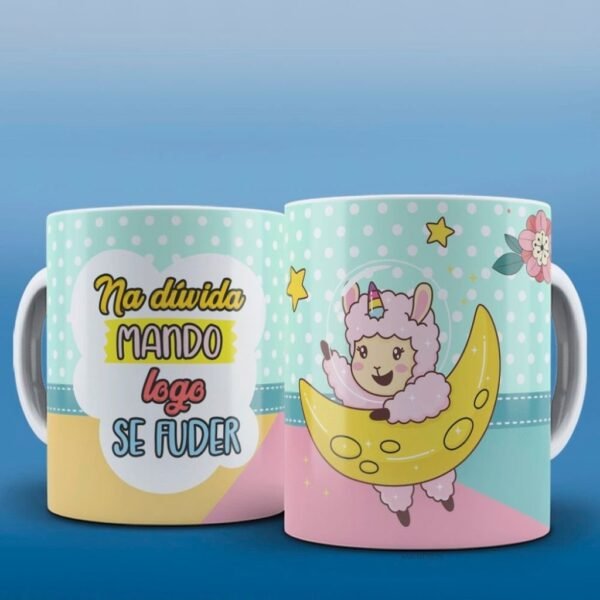 Estampas Canecas Lhama Releitura - Imagem 10