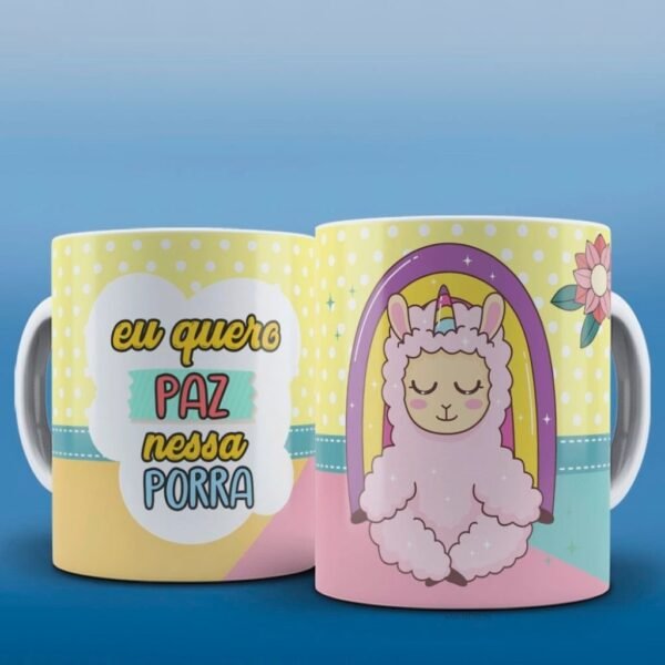 Estampas Canecas Lhama Releitura - Imagem 7
