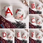 Combo Alfabeto Vermelho Floral - Canecas - Imagem 28