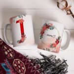 Combo Alfabeto Vermelho Floral - Canecas - Imagem 18