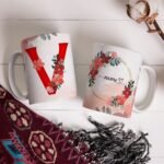 Combo Alfabeto Vermelho Floral - Canecas - Imagem 7