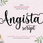 Angista Script - Fonte