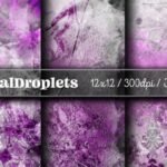 Papel Digital Tema damasco lilas