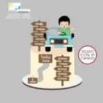 Baby Menino Dirigindo - Topo de Bolo