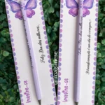 Cartão com Lápis Borboleta - Dia das Mulheres