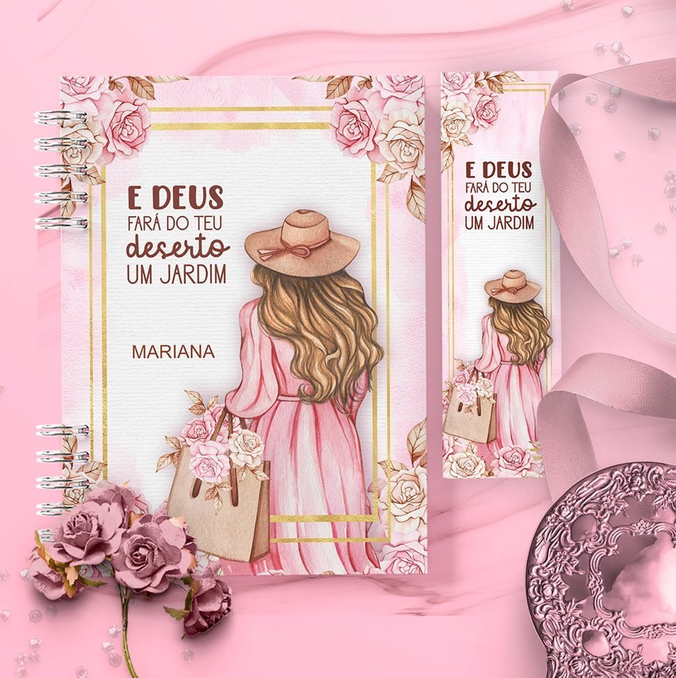 Arquivo_digital_caderno_floral_mulher_virtuosa8-1.jpg Kit Cadernos e Marca Páginas Coleção Mulher Virtuosa (Bicho Papel) - Imagem 6