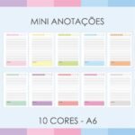 Kit Blocos - Mini Anotações A6