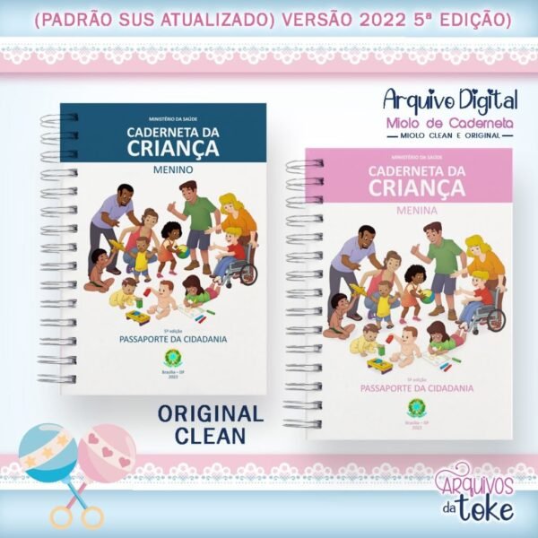Cadernetas da Criança Original, Clean +Capas Extras - 5ª Edição - Imagem 9