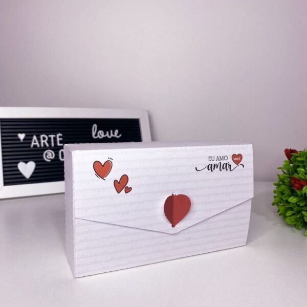 Caixa Envelope 6 Bombons - Namorados - Imagem 2