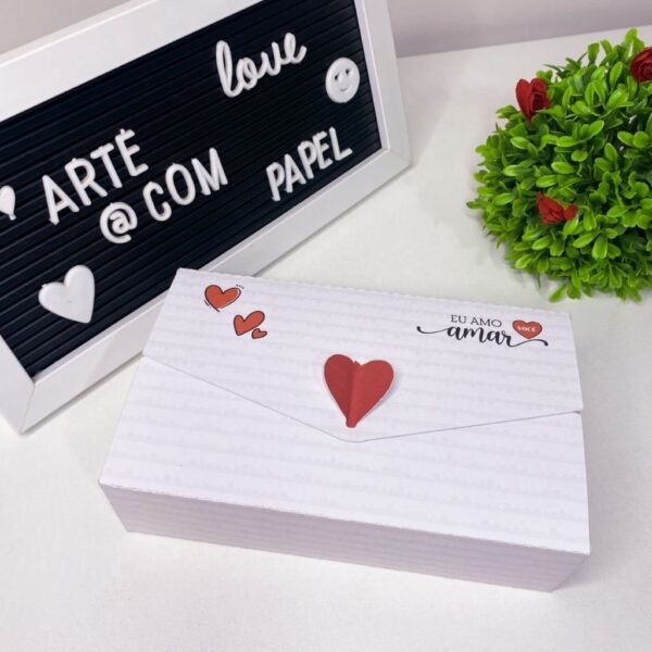 Caixa Envelope 6 Bombons - Namorados - Imagem 3