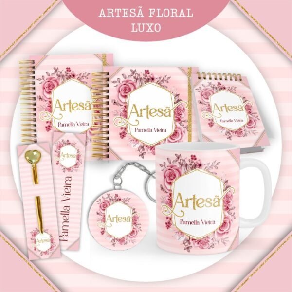 Combo Artesã Floral Luxo - Encadernação (Pamella) - Imagem 1
