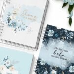Combo 6 Capas e 3 Miolos Coleção Floral Azul - Imagem 2