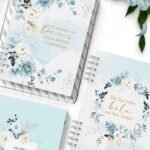 Combo 6 Capas e 3 Miolos Coleção Floral Azul - Imagem 3