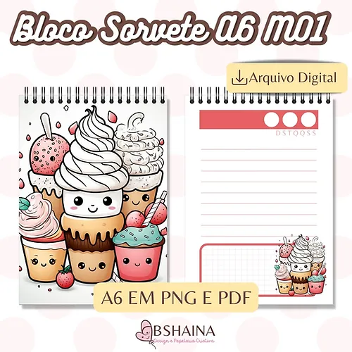 Bloco-Sorvete-A6-M01-1.webp Miolo Blocos de Notas Sorvete - Imagem 1