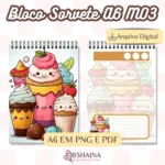 Miolo Blocos de Notas Sorvete - Imagem 2