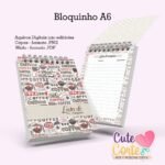 Caderno A5 Receitas + Bloquinho Lista de Compras A6. N10 - Imagem 2