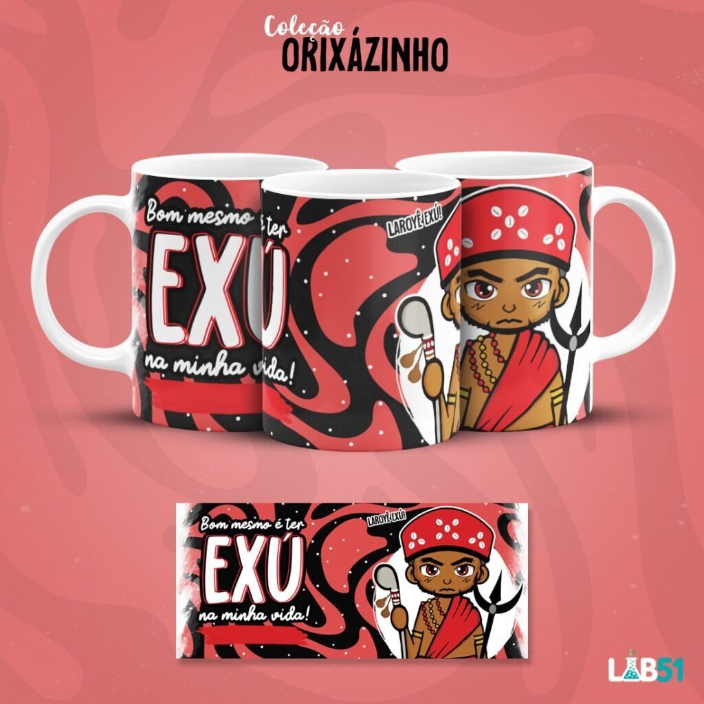 Branca-Exu-min-scaled-2.jpg Orixazinhos - Estampas Canecas (Lab 51) - Imagem 2