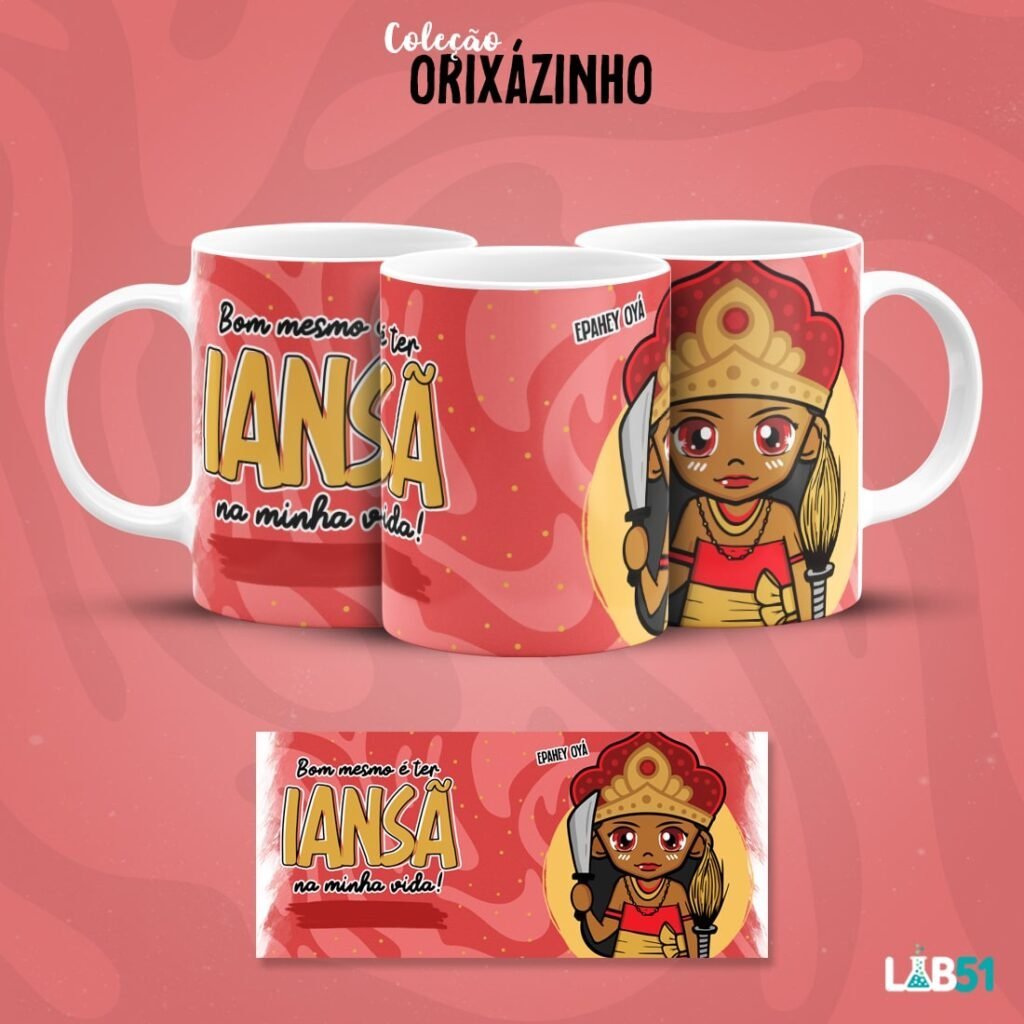 Branca-Iansa-min-scaled-2.jpg Orixazinhos - Estampas Canecas (Lab 51) - Imagem 3