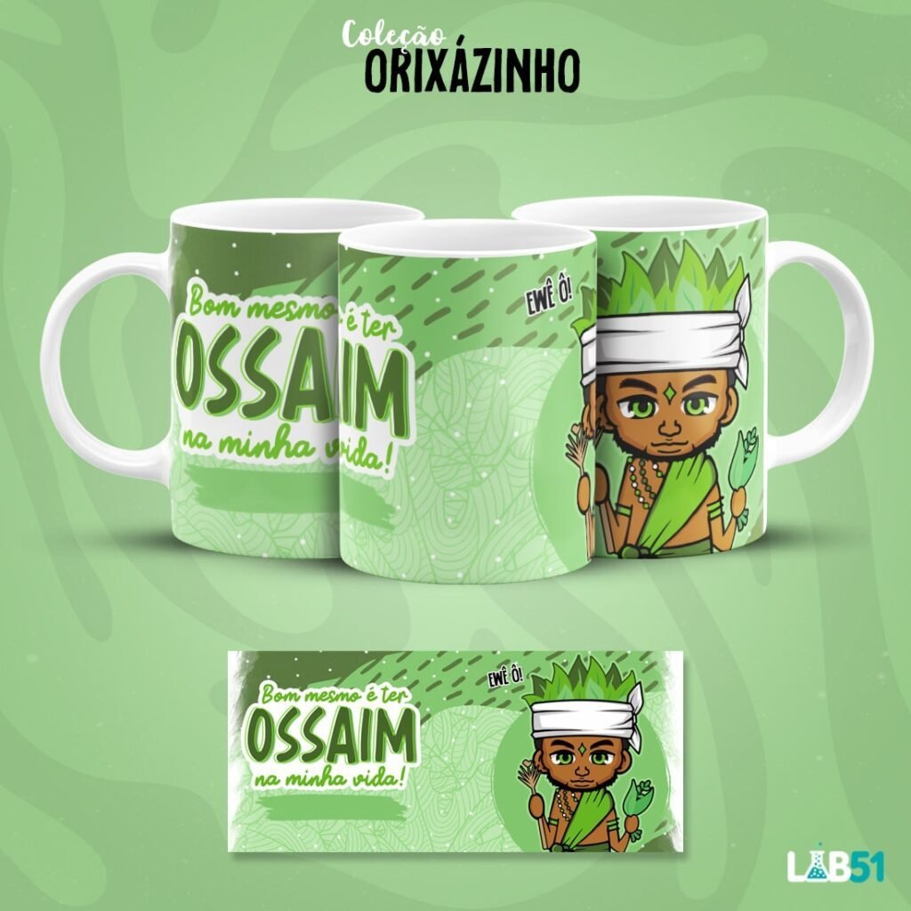 Branca-Ossaim-min-scaled-2.jpg Orixazinhos - Estampas Canecas (Lab 51) - Imagem 15