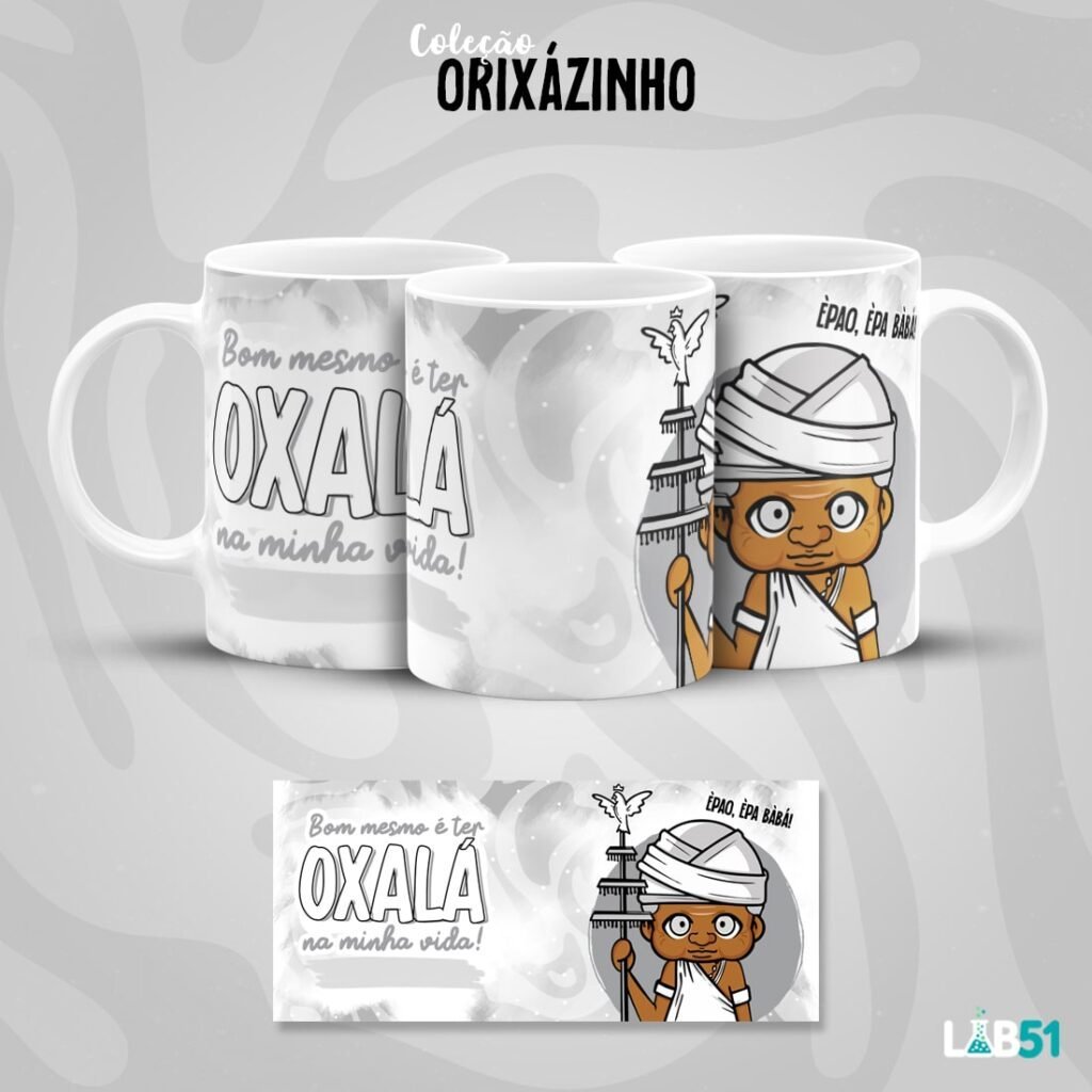 Branca-Oxala-1-min-scaled-2.jpg Orixazinhos - Estampas Canecas (Lab 51) - Imagem 17