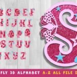 Alfabeto Borboleta 3D