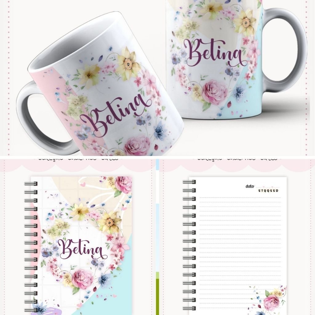 CADERNOS-CUTE-11 Coletiva Cadernos Cute + Caneca - Imagem 2