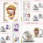 Coletiva Cadernos Cute + Caneca
